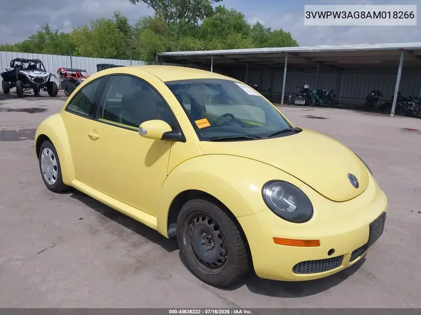 2010 Volkswagen New Beetle 2.5L Final Edition VIN: 3VWPW3AG8AM018266 Lot: 45636222