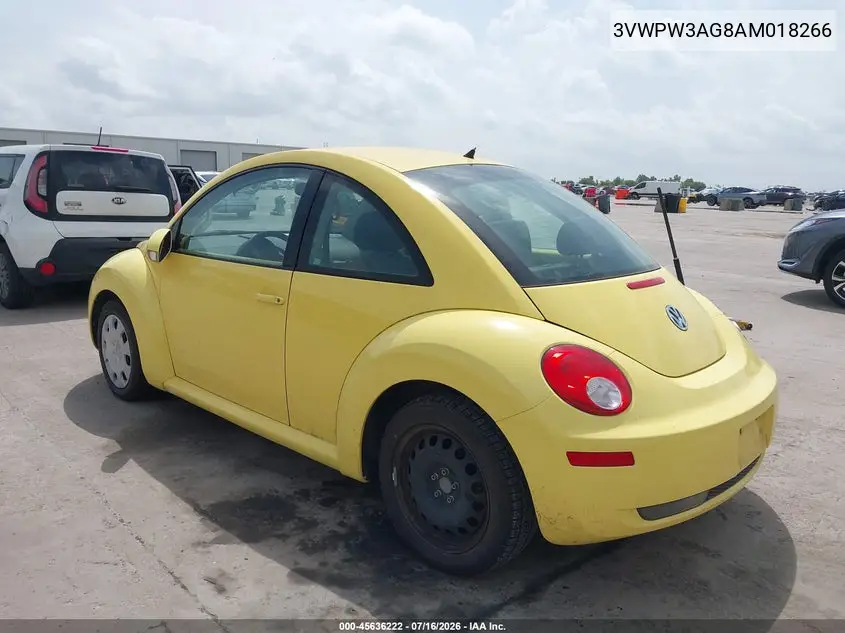 2010 Volkswagen New Beetle 2.5L Final Edition VIN: 3VWPW3AG8AM018266 Lot: 45636222