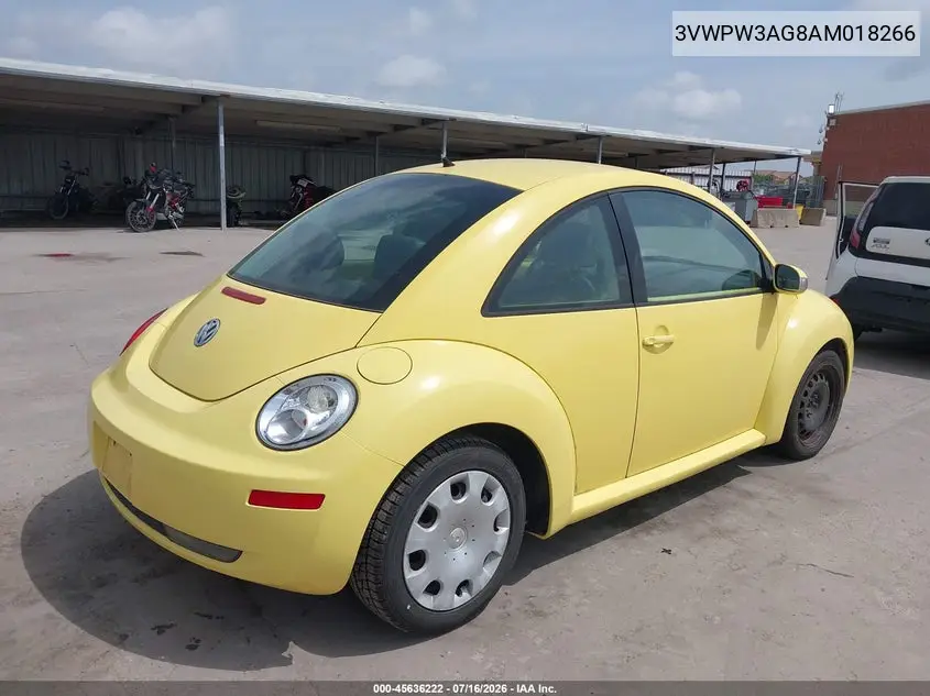 2010 Volkswagen New Beetle 2.5L Final Edition VIN: 3VWPW3AG8AM018266 Lot: 45636222