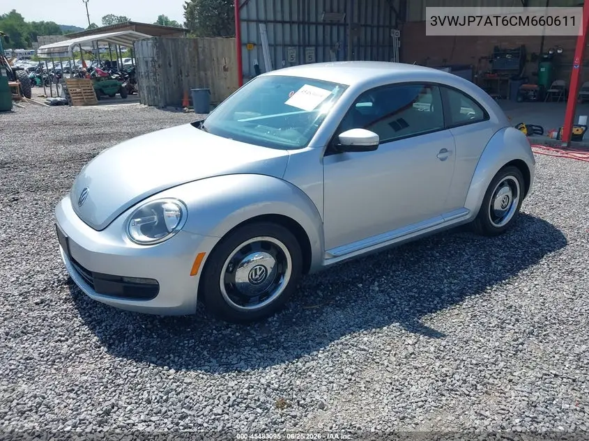 2012 Volkswagen Beetle 2.5L VIN: 3VWJP7AT6CM660611 Lot: 45483095