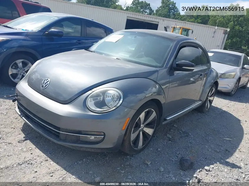 2012 Volkswagen Beetle 2.0T Turbo VIN: 3VWVA7AT2CM656915 Lot: 45499230