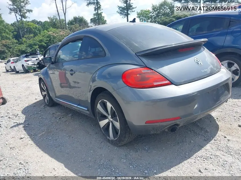 2012 Volkswagen Beetle 2.0T Turbo VIN: 3VWVA7AT2CM656915 Lot: 45499230