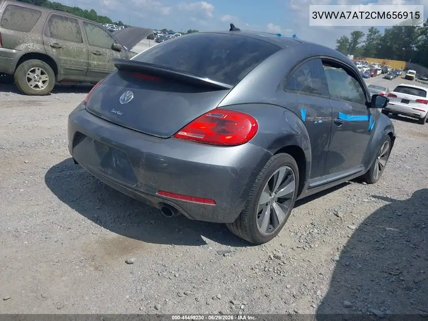2012 Volkswagen Beetle 2.0T Turbo VIN: 3VWVA7AT2CM656915 Lot: 45499230