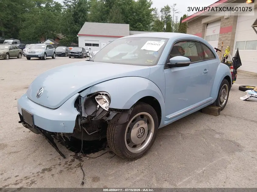 2012 Volkswagen Beetle 2.5L VIN: 3VWJP7ATXCM601075 Lot: 45564111