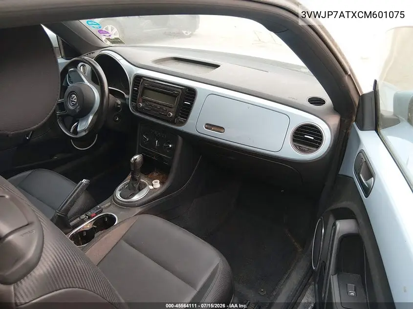 2012 Volkswagen Beetle 2.5L VIN: 3VWJP7ATXCM601075 Lot: 45564111