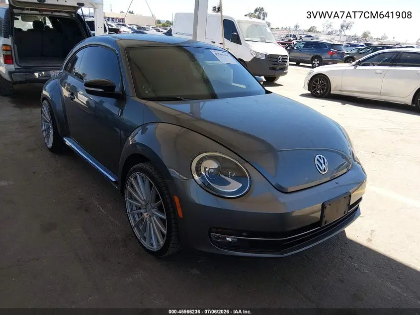 2012 Volkswagen Beetle Turbo VIN: 3VWVA7AT7CM641908 Lot: 45566236