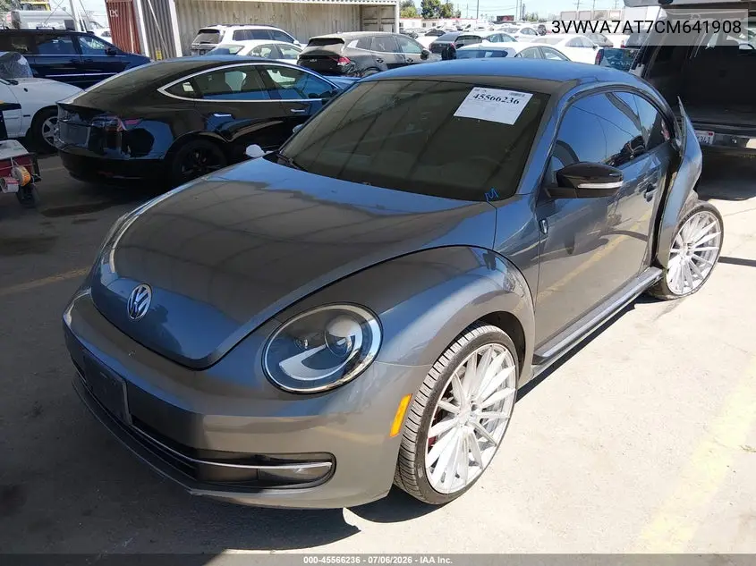 2012 Volkswagen Beetle Turbo VIN: 3VWVA7AT7CM641908 Lot: 45566236