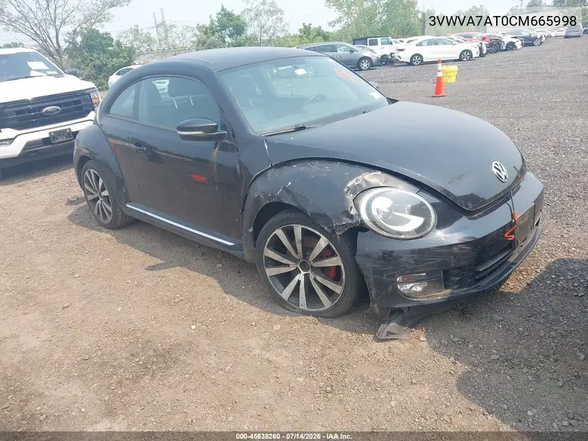 2012 Volkswagen Beetle 2.0T Turbo VIN: 3VWVA7AT0CM665998 Lot: 45638260