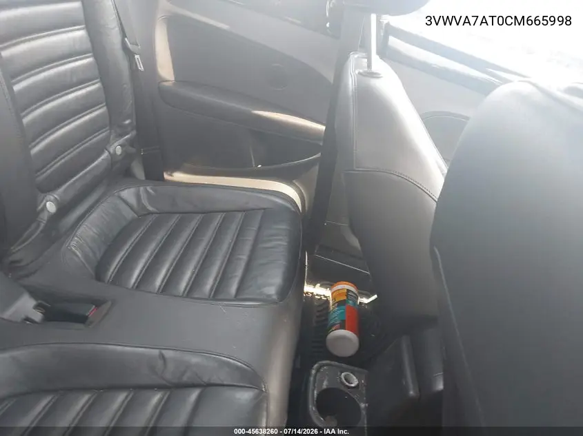 2012 Volkswagen Beetle 2.0T Turbo VIN: 3VWVA7AT0CM665998 Lot: 45638260