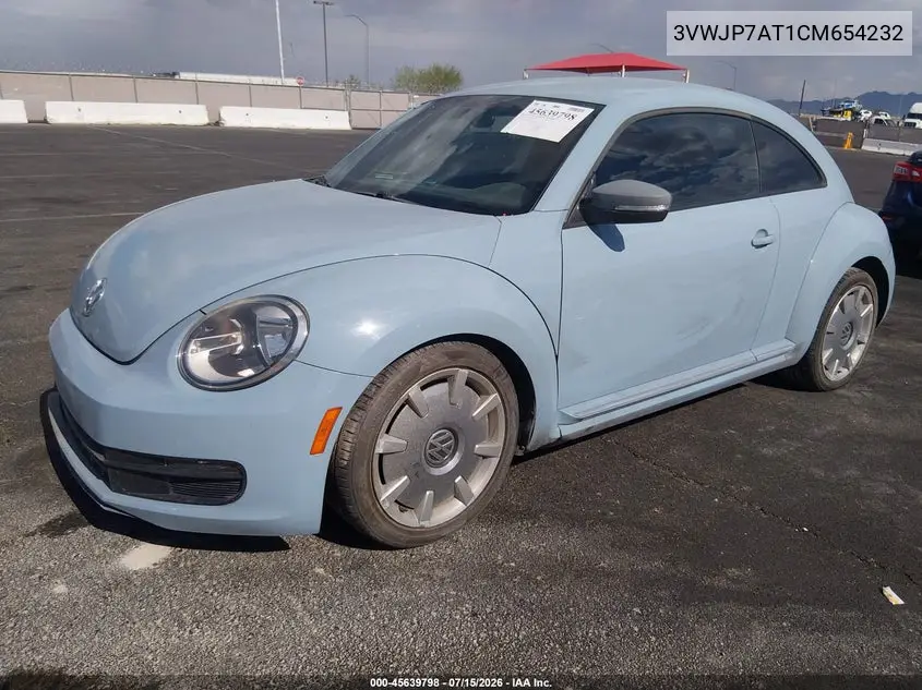 2012 Volkswagen Beetle 2.5L VIN: 3VWJP7AT1CM654232 Lot: 45639798