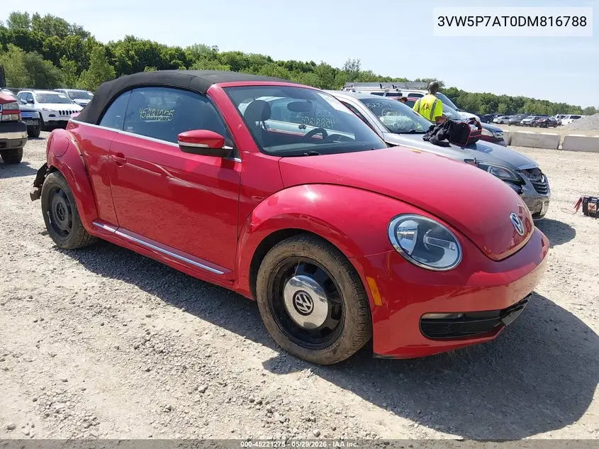 2013 Volkswagen Beetle 2.5L VIN: 3VW5P7AT0DM816788 Lot: 45221275