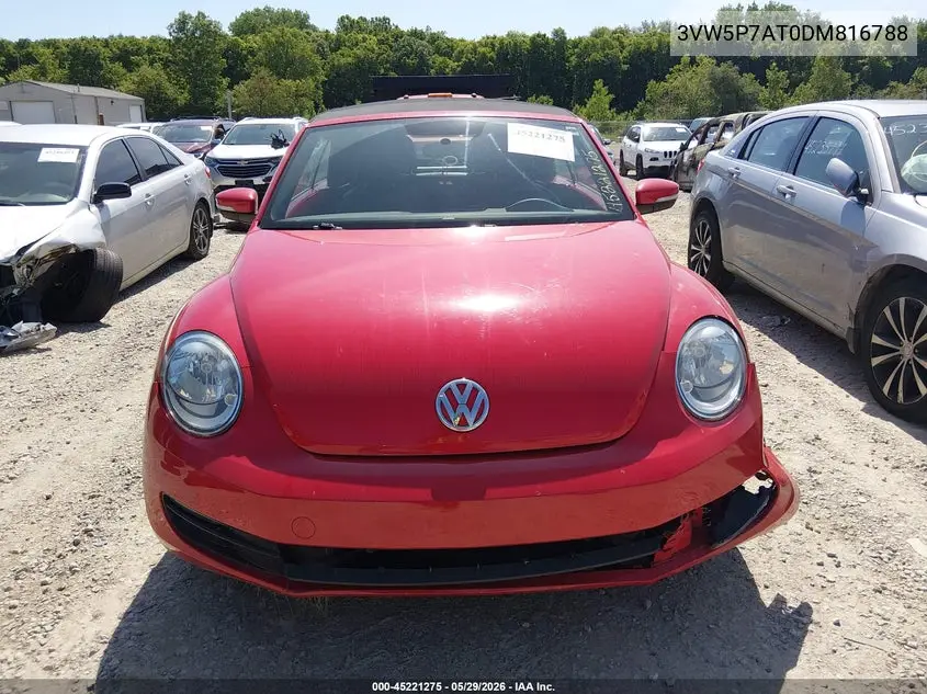2013 Volkswagen Beetle 2.5L VIN: 3VW5P7AT0DM816788 Lot: 45221275