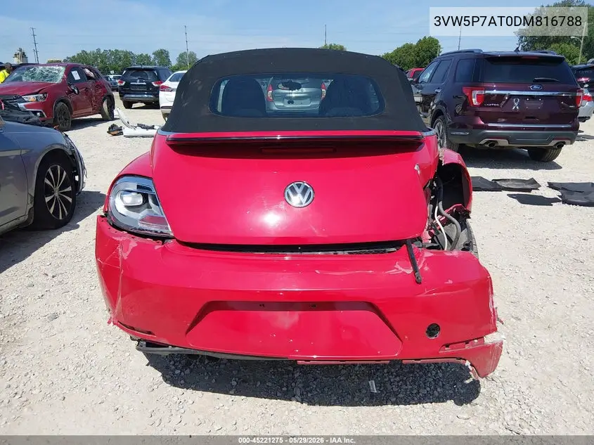2013 Volkswagen Beetle 2.5L VIN: 3VW5P7AT0DM816788 Lot: 45221275