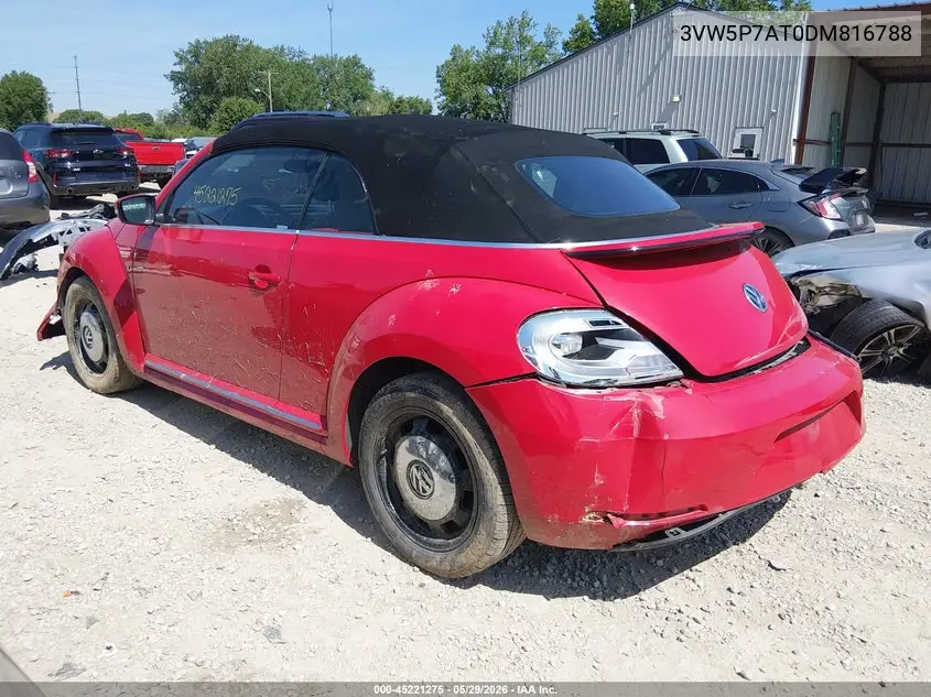 2013 Volkswagen Beetle 2.5L VIN: 3VW5P7AT0DM816788 Lot: 45221275