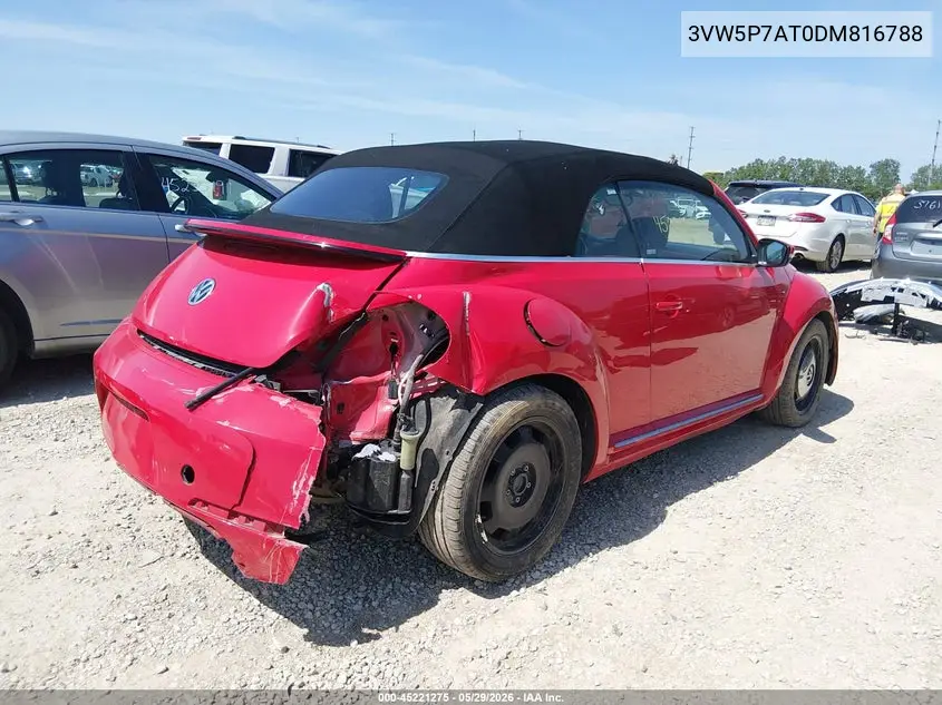 2013 Volkswagen Beetle 2.5L VIN: 3VW5P7AT0DM816788 Lot: 45221275