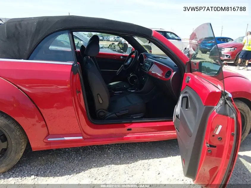 2013 Volkswagen Beetle 2.5L VIN: 3VW5P7AT0DM816788 Lot: 45221275