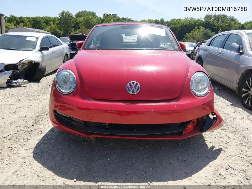 2013 Volkswagen Beetle 2.5L VIN: 3VW5P7AT0DM816788 Lot: 45221275