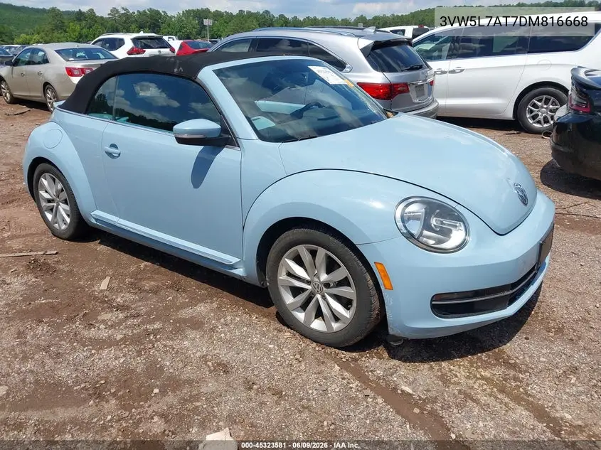 2013 Volkswagen Beetle 2.0L Tdi VIN: 3VW5L7AT7DM816668 Lot: 45323581
