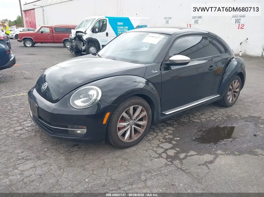 2013 Volkswagen Beetle 2.0T Fender Edition VIN: 3VWVT7AT6DM680713 Lot: 45501137