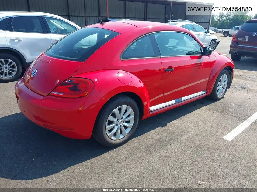 2013 Volkswagen Beetle 2.5L Entry VIN: 3VWFP7AT4DM654880 Lot: 45513914
