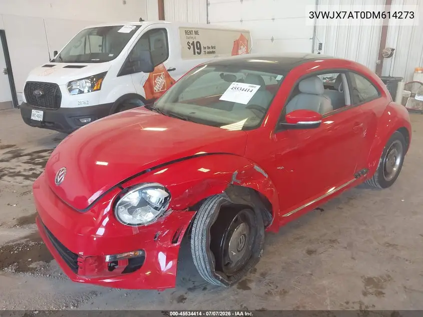 2013 Volkswagen Beetle 2.5L VIN: 3VWJX7AT0DM614273 Lot: 45534414