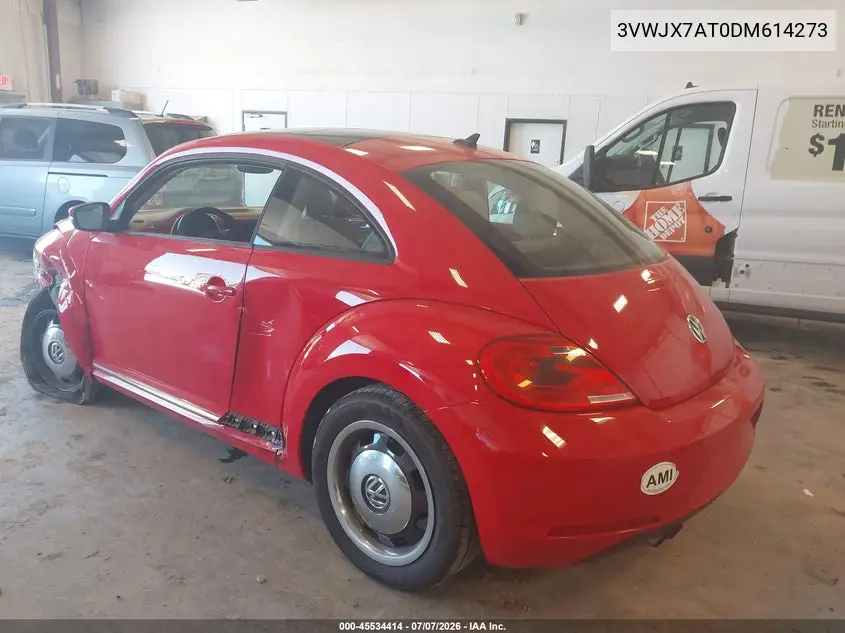 2013 Volkswagen Beetle 2.5L VIN: 3VWJX7AT0DM614273 Lot: 45534414