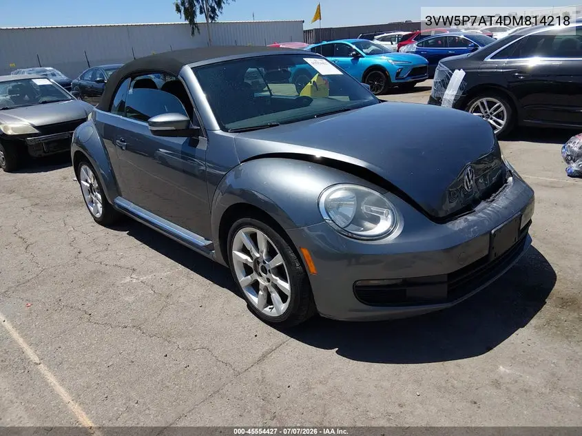 2013 Volkswagen Beetle 2.5L VIN: 3VW5P7AT4DM814218 Lot: 45554427