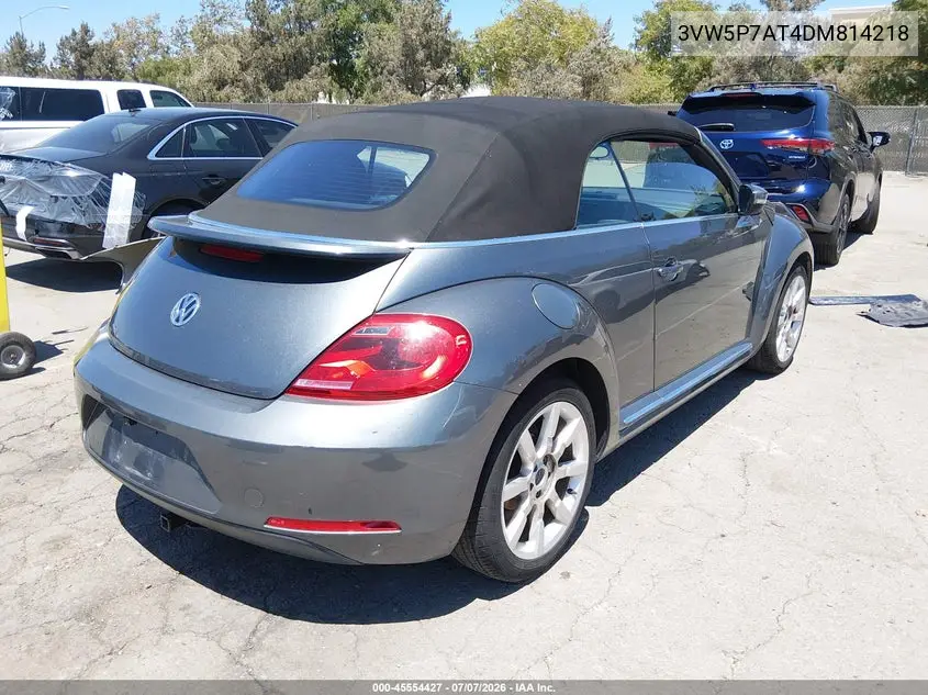 2013 Volkswagen Beetle 2.5L VIN: 3VW5P7AT4DM814218 Lot: 45554427
