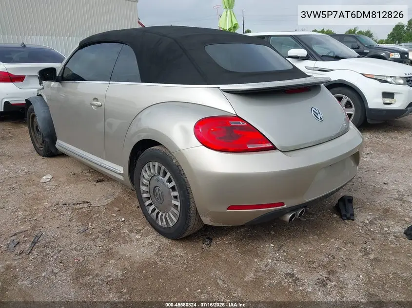 2013 Volkswagen Beetle 2.5L VIN: 3VW5P7AT6DM812826 Lot: 45580824