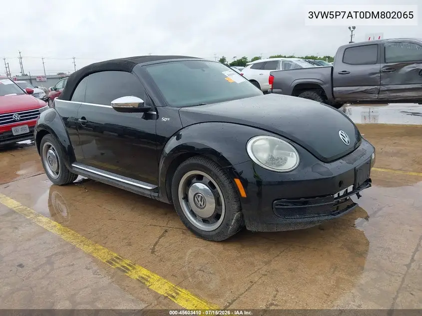 2013 Volkswagen Beetle 2.5L 50S Edition VIN: 3VW5P7AT0DM802065 Lot: 45603410