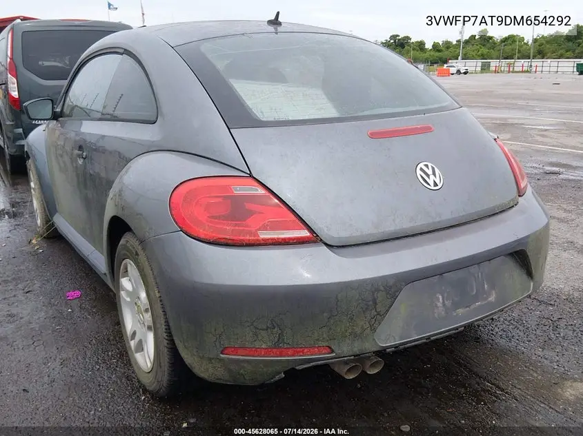 2013 Volkswagen Beetle 2.5L Entry VIN: 3VWFP7AT9DM654292 Lot: 45628065