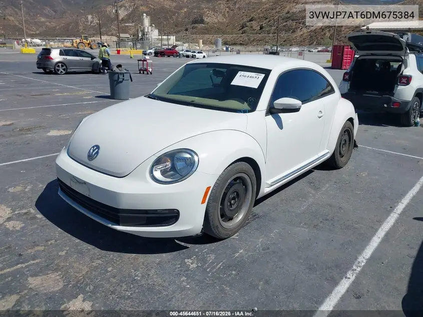 2013 Volkswagen Beetle 2.5L VIN: 3VWJP7AT6DM675384 Lot: 45644651