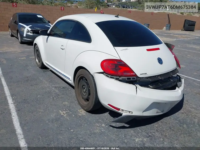 2013 Volkswagen Beetle 2.5L VIN: 3VWJP7AT6DM675384 Lot: 45644651