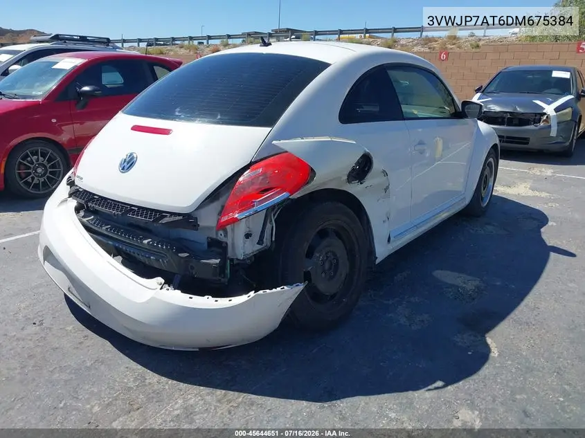 2013 Volkswagen Beetle 2.5L VIN: 3VWJP7AT6DM675384 Lot: 45644651