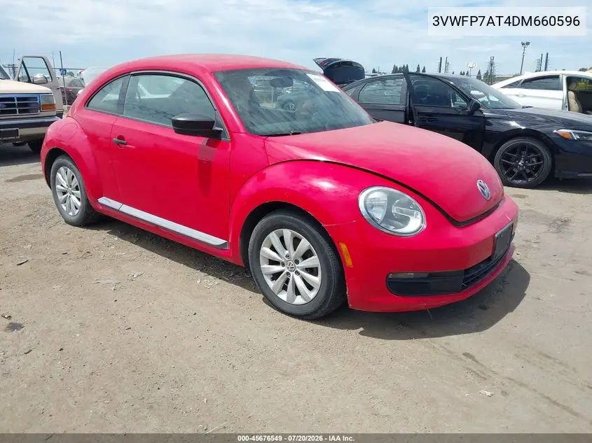 2013 Volkswagen Beetle 2.5L Entry VIN: 3VWFP7AT4DM660596 Lot: 45676549
