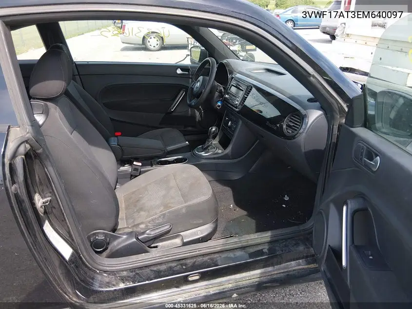 2014 Volkswagen Beetle 1.8T Entry VIN: 3VWF17AT3EM640097 Lot: 45331625