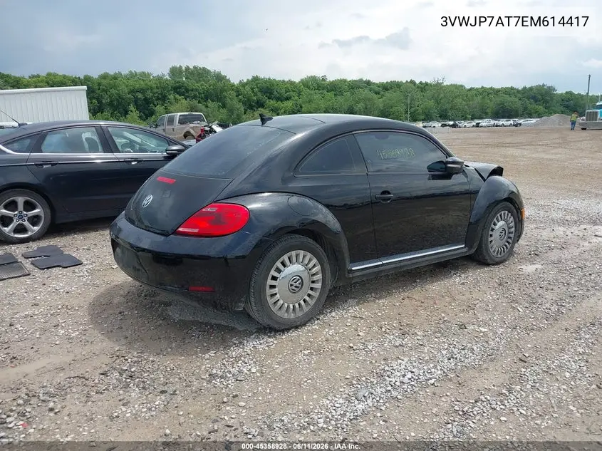 2014 Volkswagen Beetle 2.5L VIN: 3VWJP7AT7EM614417 Lot: 45358928