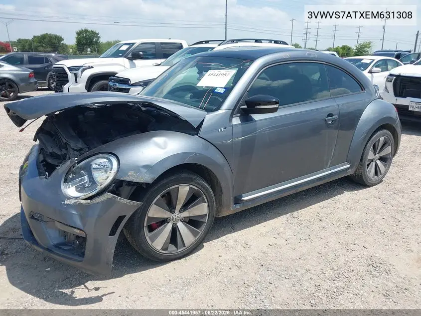 2014 Volkswagen Beetle 2.0T R-Line VIN: 3VWVS7ATXEM631308 Lot: 45441957