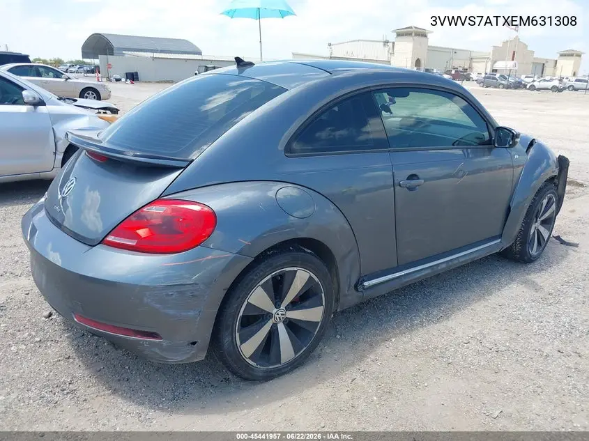 2014 Volkswagen Beetle 2.0T R-Line VIN: 3VWVS7ATXEM631308 Lot: 45441957