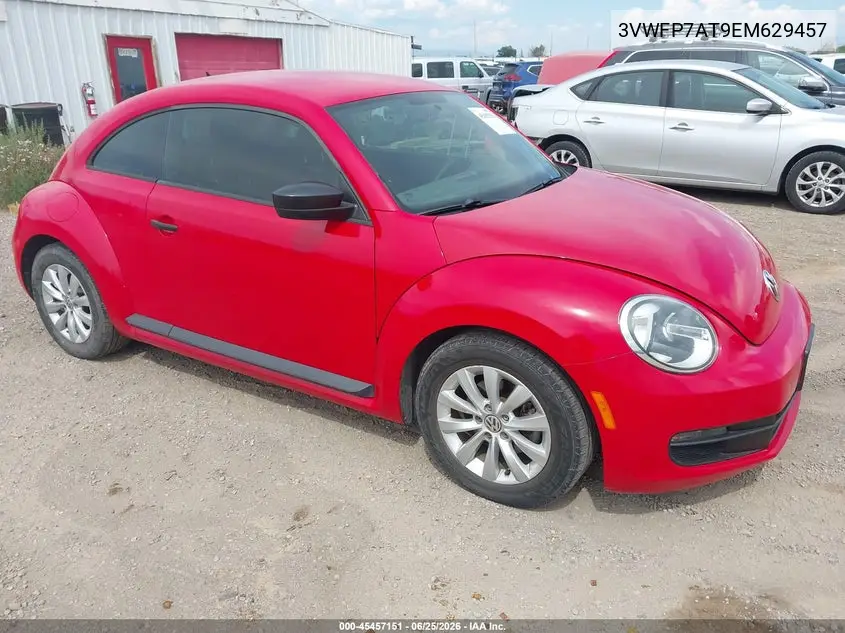 2014 Volkswagen Beetle 2.5L Entry VIN: 3VWFP7AT9EM629457 Lot: 45457151