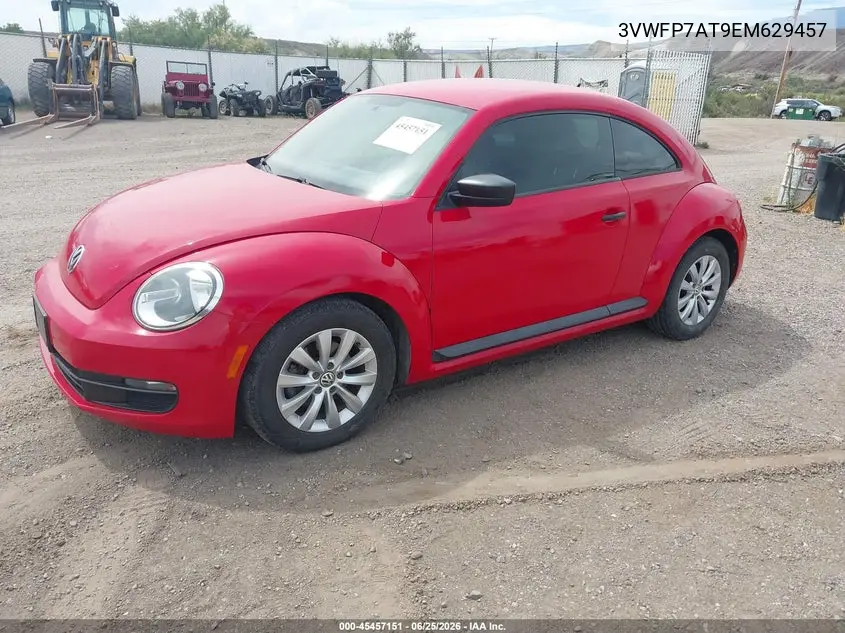2014 Volkswagen Beetle 2.5L Entry VIN: 3VWFP7AT9EM629457 Lot: 45457151