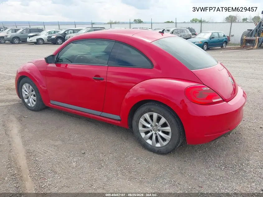 2014 Volkswagen Beetle 2.5L Entry VIN: 3VWFP7AT9EM629457 Lot: 45457151