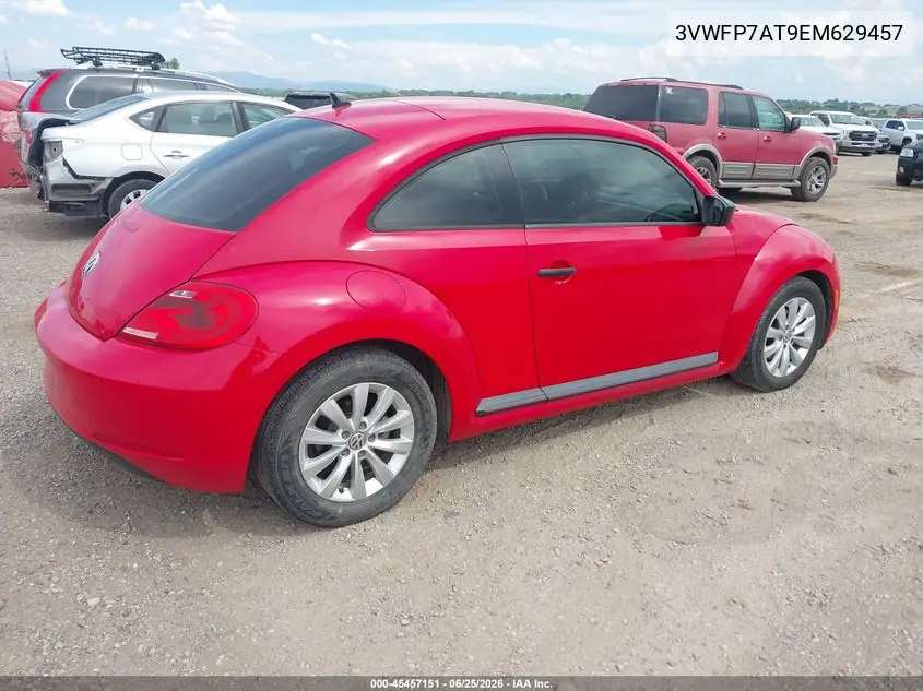 2014 Volkswagen Beetle 2.5L Entry VIN: 3VWFP7AT9EM629457 Lot: 45457151