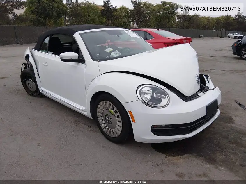 2014 Volkswagen Beetle 1.8T VIN: 3VW507AT3EM820713 Lot: 45458123