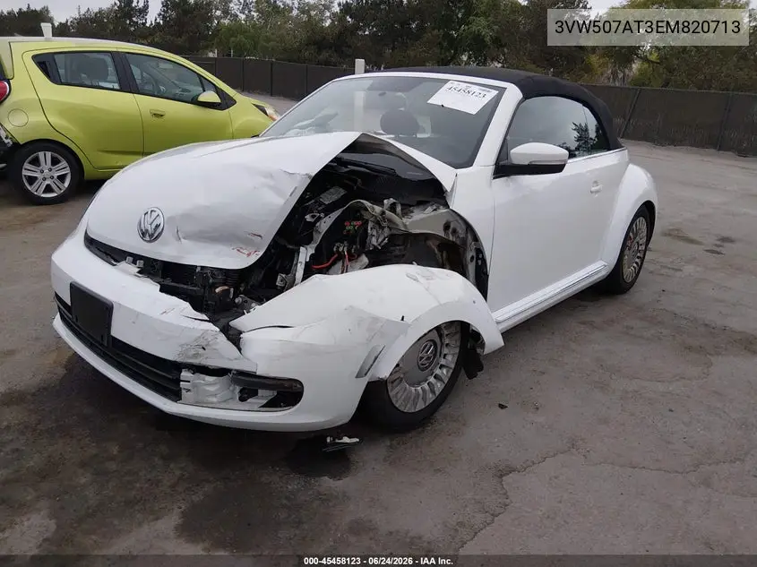 2014 Volkswagen Beetle 1.8T VIN: 3VW507AT3EM820713 Lot: 45458123