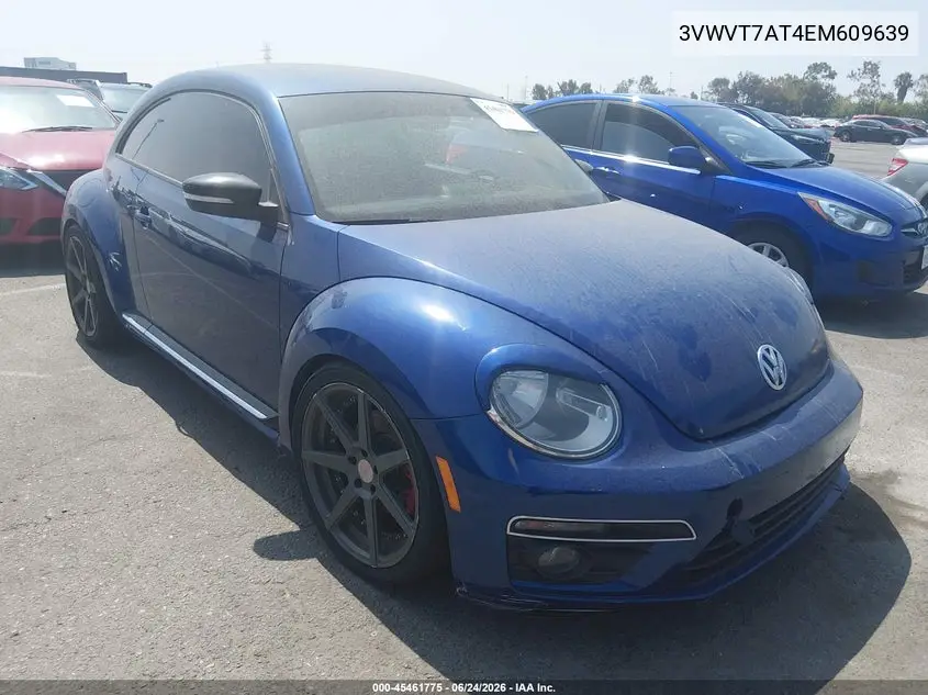 2014 Volkswagen Beetle 2.0T R-Line VIN: 3VWVT7AT4EM609639 Lot: 45461775