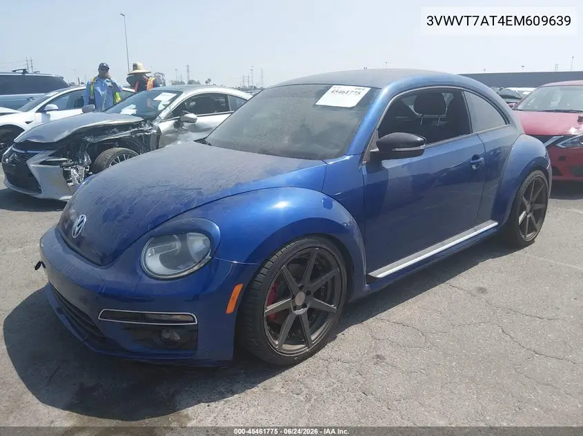 2014 Volkswagen Beetle 2.0T R-Line VIN: 3VWVT7AT4EM609639 Lot: 45461775