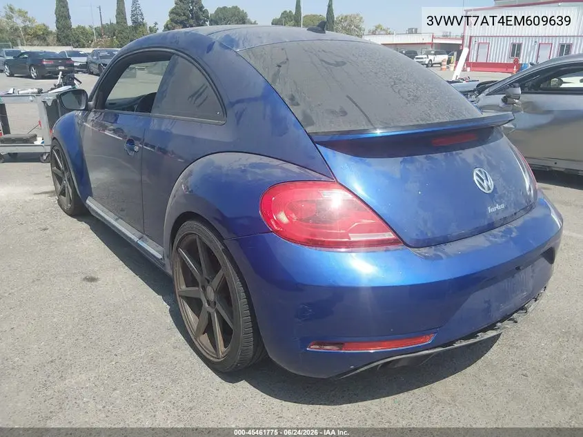 2014 Volkswagen Beetle 2.0T R-Line VIN: 3VWVT7AT4EM609639 Lot: 45461775
