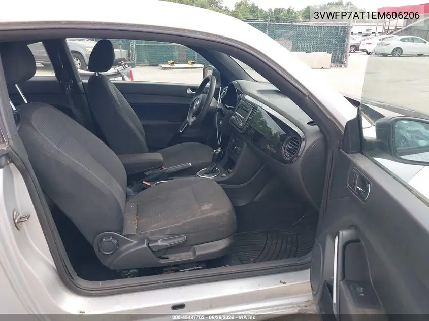 2014 Volkswagen Beetle 2.5L Entry VIN: 3VWFP7AT1EM606206 Lot: 45487703