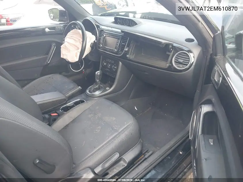 2014 Volkswagen Beetle 2.0L Tdi VIN: 3VWJL7AT2EM610870 Lot: 45545565